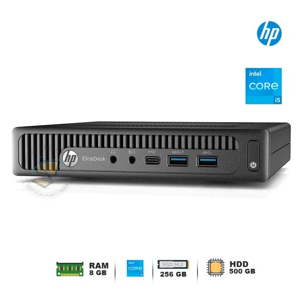 MINI PC HP ELITEDESK 800 G2 INTEL CORE I5-6500 6TA RAM 8GB SSD M2 256GB HDD 500GB